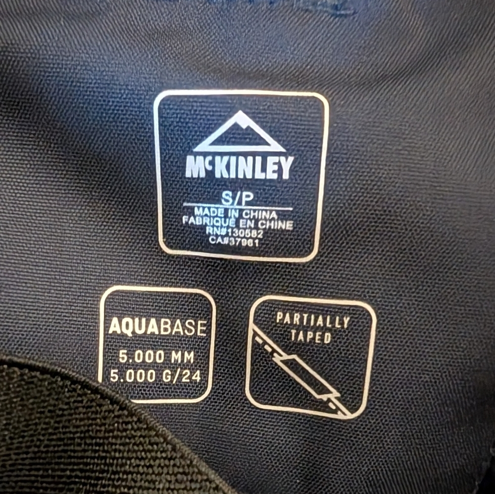McKinley Blue SkiPants with Suspenders - Picture 4 of 5